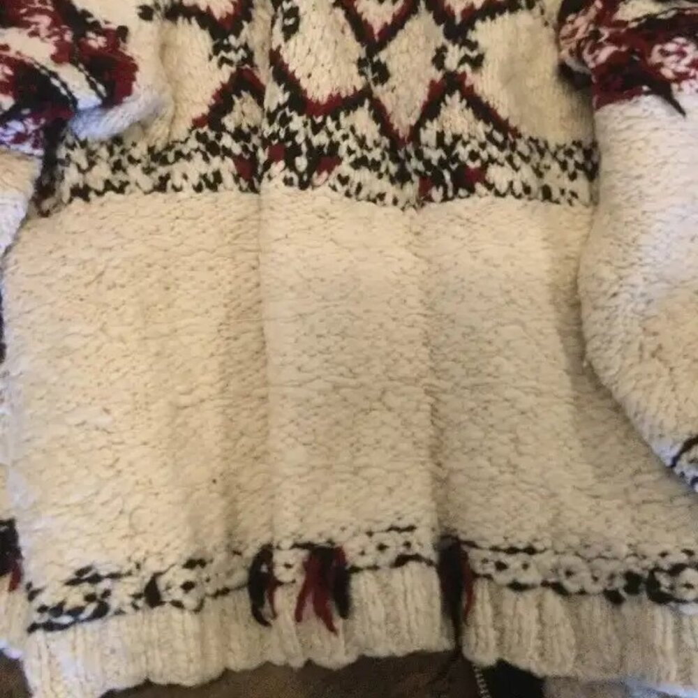 RARE! Isabel Marant pour H&M Native zip-up wool knit cardigan - Picture 4 of 11